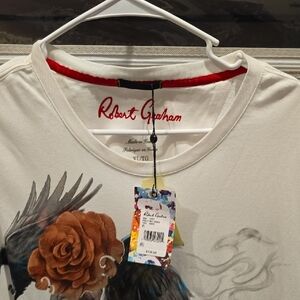 Robert Graham White Graphic Tee